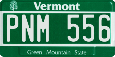 VT license plate PNM556
