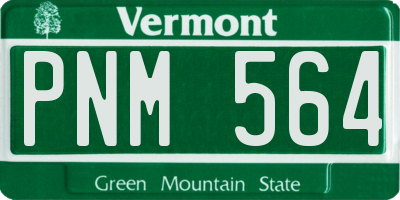 VT license plate PNM564