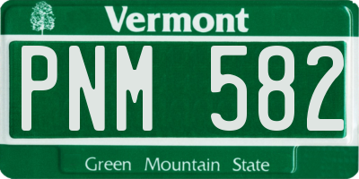 VT license plate PNM582