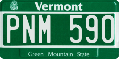 VT license plate PNM590