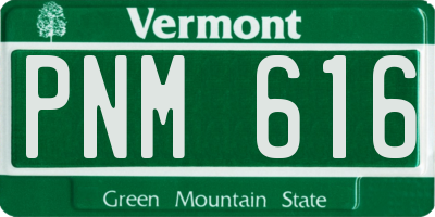 VT license plate PNM616