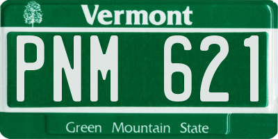VT license plate PNM621