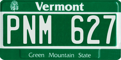 VT license plate PNM627
