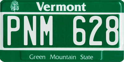 VT license plate PNM628