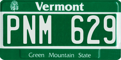VT license plate PNM629