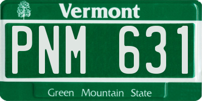 VT license plate PNM631