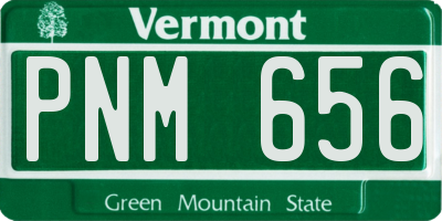 VT license plate PNM656