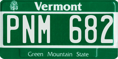 VT license plate PNM682
