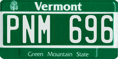 VT license plate PNM696