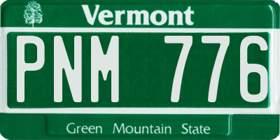 VT license plate PNM776
