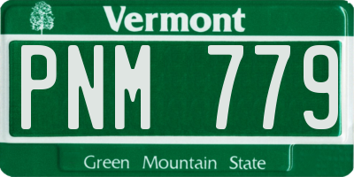 VT license plate PNM779