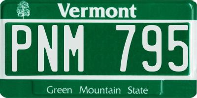 VT license plate PNM795