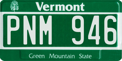 VT license plate PNM946