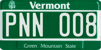 VT license plate PNN008