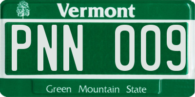VT license plate PNN009