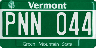 VT license plate PNN044