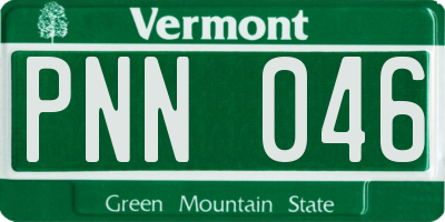 VT license plate PNN046