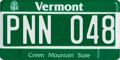 VT license plate PNN048