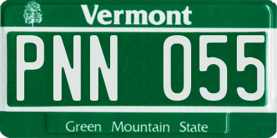 VT license plate PNN055
