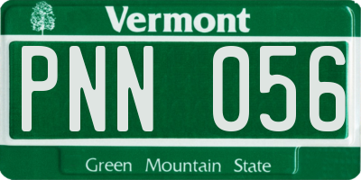 VT license plate PNN056