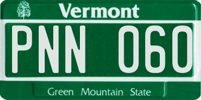 VT license plate PNN060