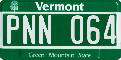 VT license plate PNN064