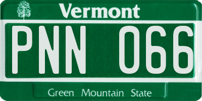 VT license plate PNN066