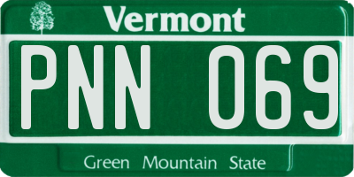 VT license plate PNN069