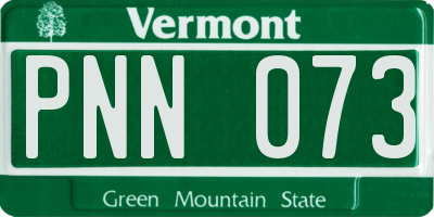 VT license plate PNN073