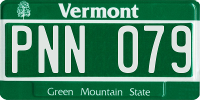 VT license plate PNN079