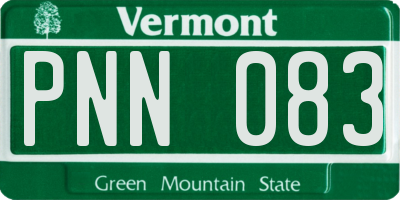 VT license plate PNN083