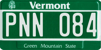 VT license plate PNN084