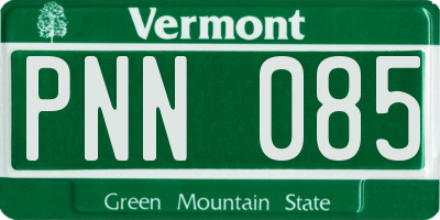 VT license plate PNN085