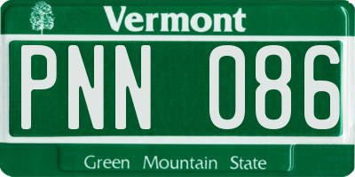 VT license plate PNN086