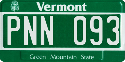 VT license plate PNN093