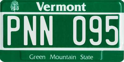 VT license plate PNN095