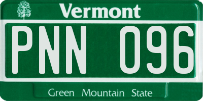 VT license plate PNN096