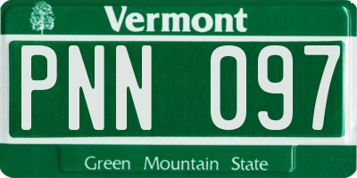 VT license plate PNN097