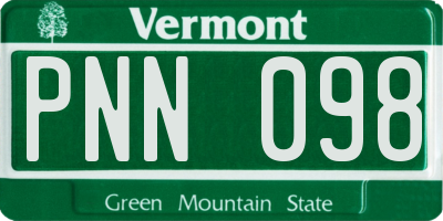 VT license plate PNN098
