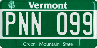 VT license plate PNN099