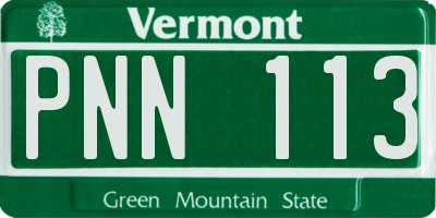 VT license plate PNN113