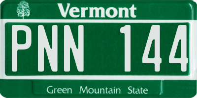 VT license plate PNN144