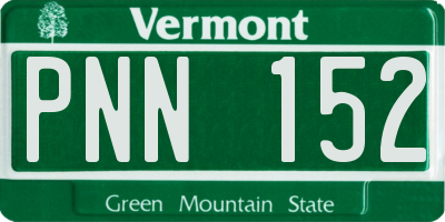 VT license plate PNN152