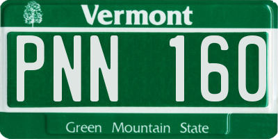 VT license plate PNN160