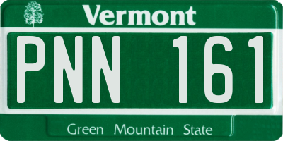 VT license plate PNN161