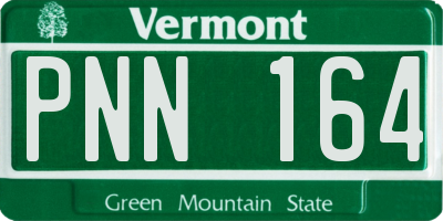 VT license plate PNN164