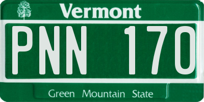 VT license plate PNN170