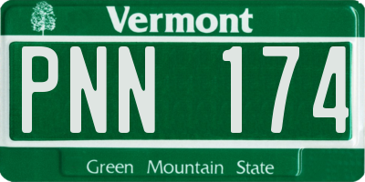 VT license plate PNN174