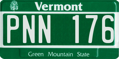 VT license plate PNN176