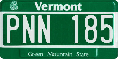 VT license plate PNN185